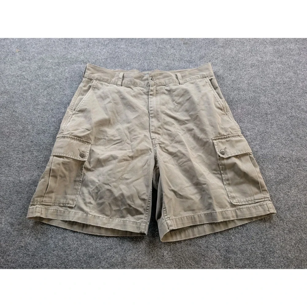 Vintage Polo Ralph Lauren Cargo Shorts Mens 36 Tan Khaki Cotton Y2K 90s Chino